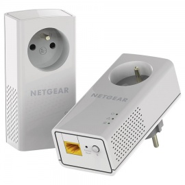 Netgear PLP1000 - Pack de 2 CPL 1000 (prise intégrée)