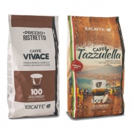 200 capsules de café Vivace et Tazzulella compatibles Nespresso