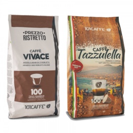 200 capsules de café Vivace et Tazzulella compatibles Nespresso®