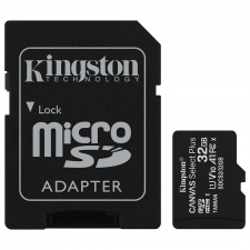 MicroSD Kingston, 32 Go + adaptateur