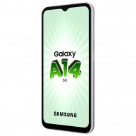 Samsung Galaxy A14, 4 Go, 5G, Argent, 64 Go