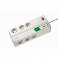 APC Essential 6 prises avec 2 ports de charge USB