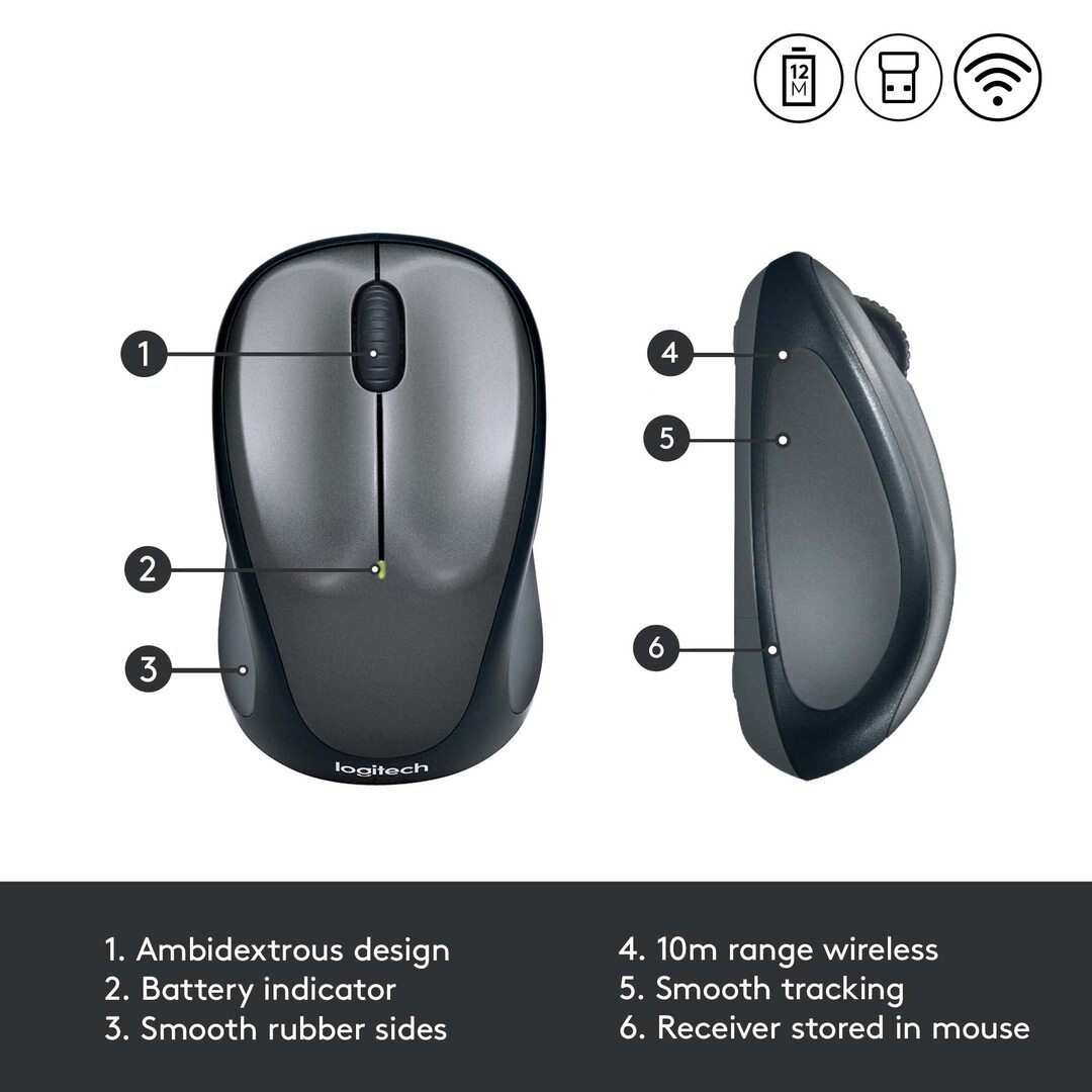 Logitech Souris sans fil M235 en vente sur l'ile de la reunion