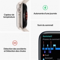 Apple Watch Series 8 GPS, Silver, 45 mm