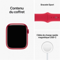 Apple Watch Series 8 GPS, Rouge, 45 mm