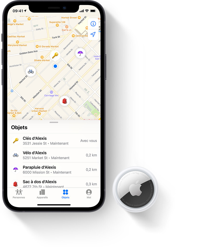 Apple air tag en vente a la runion