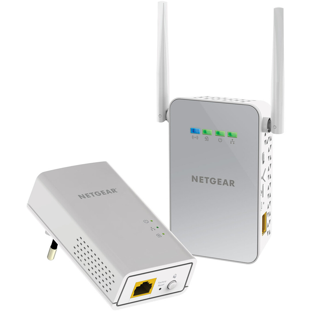 NETGEAR PLW 1000-100 PES CPL POWER LINE WIFI 1000 Mb/s Kit (x2)