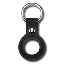 Devia Airtag porte-cl&eacute;s cuir, Noir