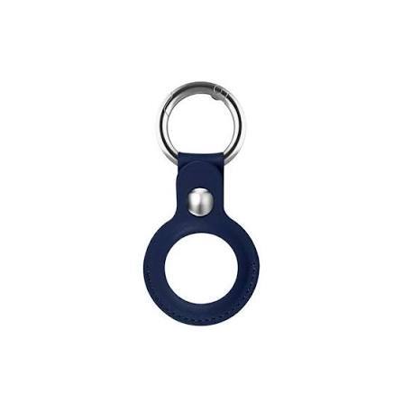Devia Airtag porte-cl&eacute;s cuir, Bleu