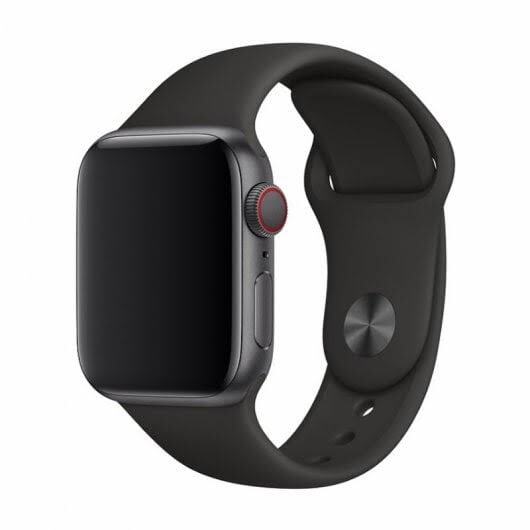 Devia Applewatch - Bracelet Sport s&eacute;rie Deluxe, Noir, 44 mm