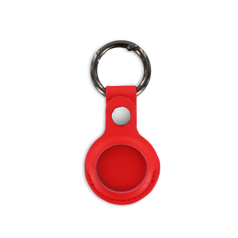 Devia Airtag porte-cl&eacute;s cuir, Rouge